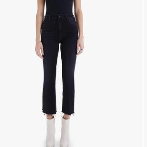 MOTHER denim: The Hustler Denim Jeans in Black Wash ("Encounters at Night")